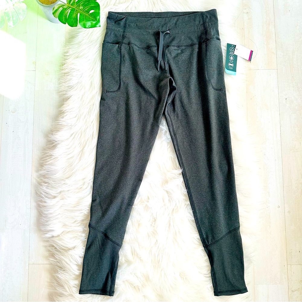 NWT MTA Sports Fast Dri Stretch Gray Recycled Materials Joggers, 14